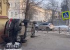 Авария на Желябова. Скриншот видео Госавтоинспекции Иркутска