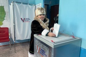 Голосование в Тофаларии. Фото избирательной комиссии Иркутской области
