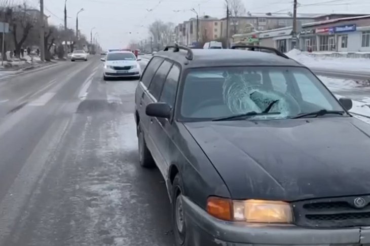 ДТП в Ангарске. Скриншот видео ГУ МВД России по Иркутской области