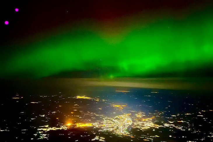 Полярное сияние над Братском. Фото депутата Госдумы Александра Якубовского