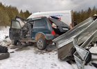 Авария в Братском районе. Скриншот видео ГУ МВД России по Иркутской области