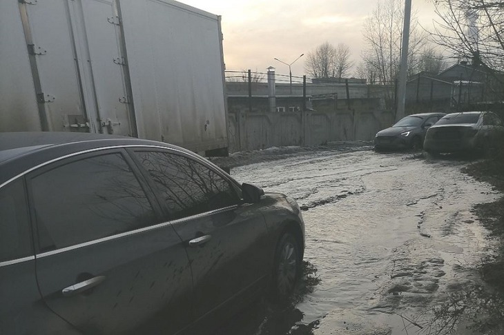 Участок дороги. Фото предоставлено жителями Второго Иркутска