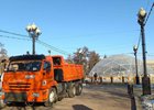 Демонтаж катка. Фото пресс-службы администрации Иркутска