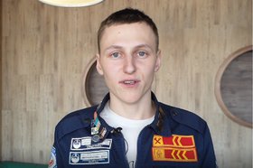 Александр Романчугов, студент. Скриншот видео пресс-службы правительства Иркутской области
