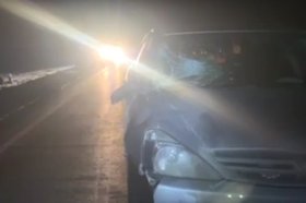 Место аварии. Скриншот видео ГУ МВД России по Иркутской области