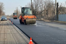 Ремонт дорог в Кировске. Фото пресс-службы правительства Иркутской области