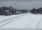 Дорога. Скриншот видео пресс-службы Госавтоинспекции Иркутской области