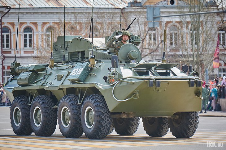 Военная техника на параде 9 мая. Фото Маргариты Романовой, IRK.ru