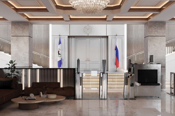 Визуализация фойе. Скриншот документации на сайте госзакупок