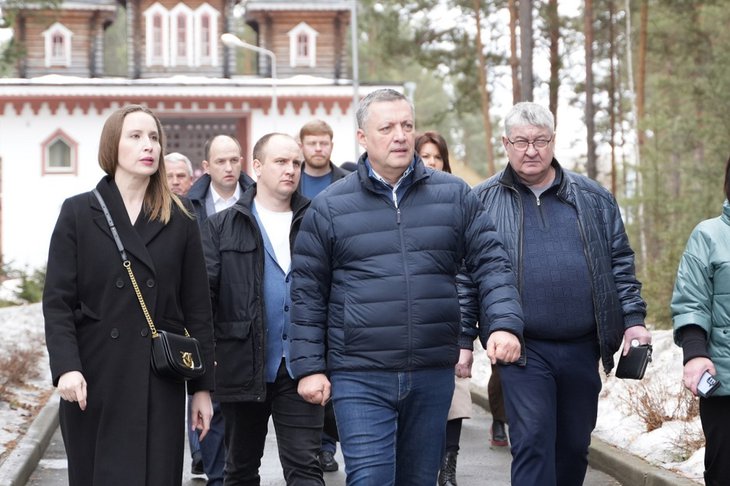 Игорь Кобзев в Саянске. Фото пресс-службы правительства Иркутской области