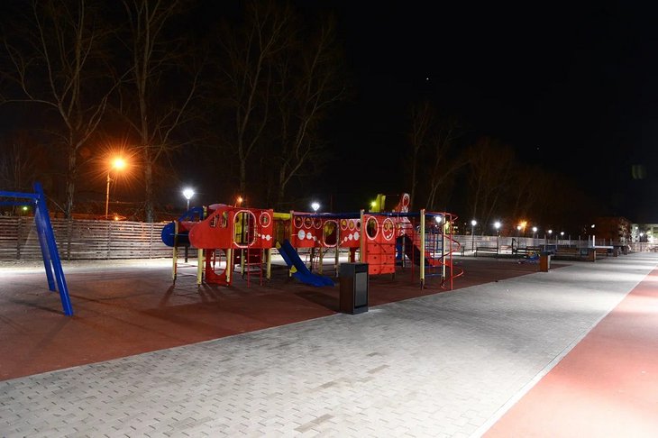 Детская площадка. Фото пресс-службы правительства Иркутской области