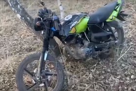 Мотоцикл. Скриншот видео ГУ МВД России по Иркутской области