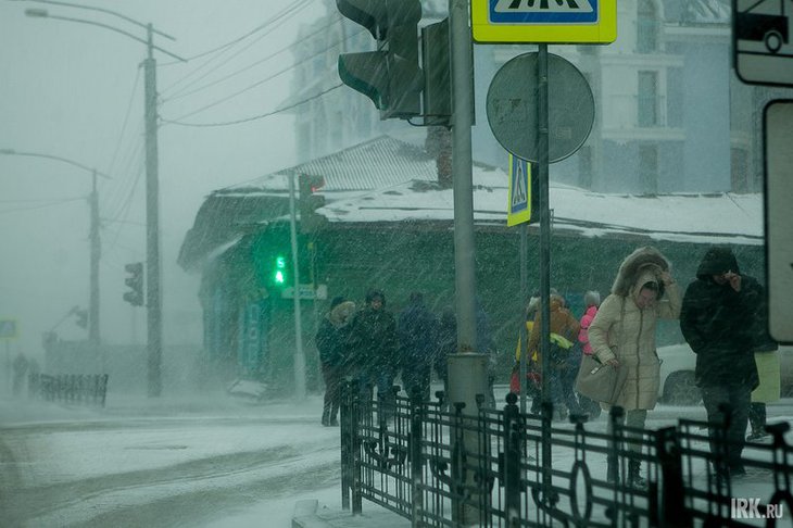Снегопад в Иркутске. Фото из архива IRK.ru