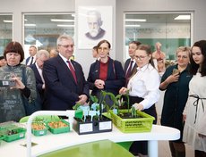 На занятиях под руководством учителя курсанты выращивают микрозелень, лук, цветы.