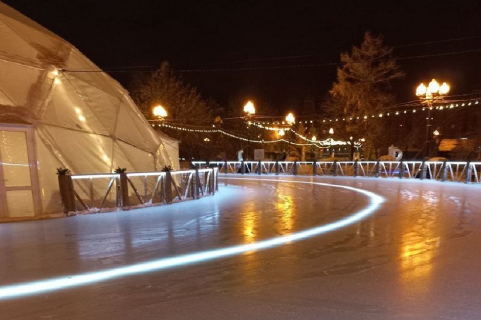 Каток в сквере имени Кирова тоже стал одной из инициатив иркутян. Фото пресс-службы администрации Иркутска