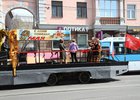 Праздничный трамвай. Фото пресс-службы администрации Иркутска