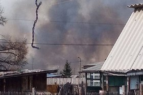 Пожар. Фото из телеграм-канала Александра Дубровина