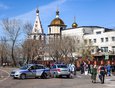 5 мая днём в Богоявленском соборе Иркутска (ул. Сухэ-Батора, 1) состоялась архиерейская пасхальная служба.