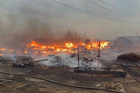 Пожар в Братском районе. Фото прокуратуры Иркутской области