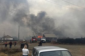 Пожар. Фото из телеграм-канала Александра Дубровина