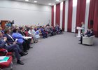 В зале присутствовали депутаты Заксобрания, представители правительства Иркутской области, главы территорий и депутаты муниципальных дум