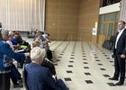 Алексей Кудрявцев ответил на вопросы жителей. Фото пресс-службы думы Иркутска