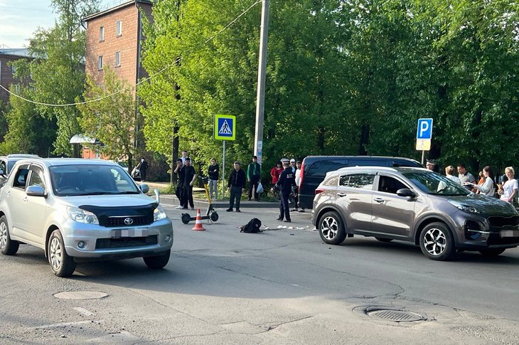 ДТП на Карла Либкнехта. Фото предоставили очевидцы происшествия