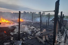Пожар в Куйтунском районе. Фото ГУ МЧС России по Иркутской области