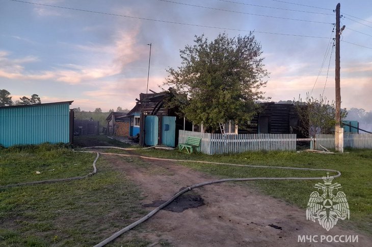 Пожар в Куйтунском районе. Фото ГУ МЧС России по Иркутской области