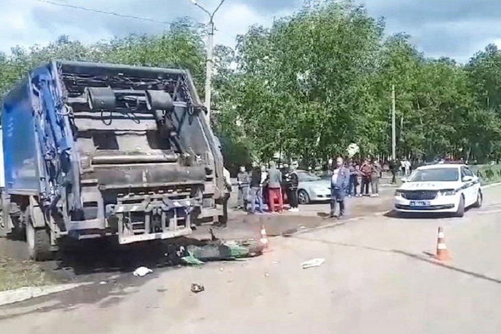 Место ДТП. Скриншот видео пресс-службы ГУ МВД России по Иркутской области