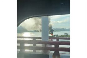 Пожар. Скриншот видео Александра Д.