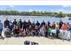 Участники акции. Фото предоставлено Федерацией подводной охоты и фридайвинга Иркутской области