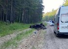 Место ДТП. Фото пресс-службы Госавтоинспекции по Иркутской области