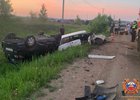 ДТП в Мамонах 15 июня. Фото пресс-службы Госавтоинспекции Иркутска