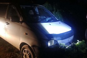 Автомобиль после ДТП. Фото пресс-службы ГУ МВД России по Иркутской области