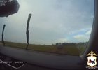 Погоня в Тулуне. Скриншот видео пресс-службы ГУ МВД России по Иркутской области