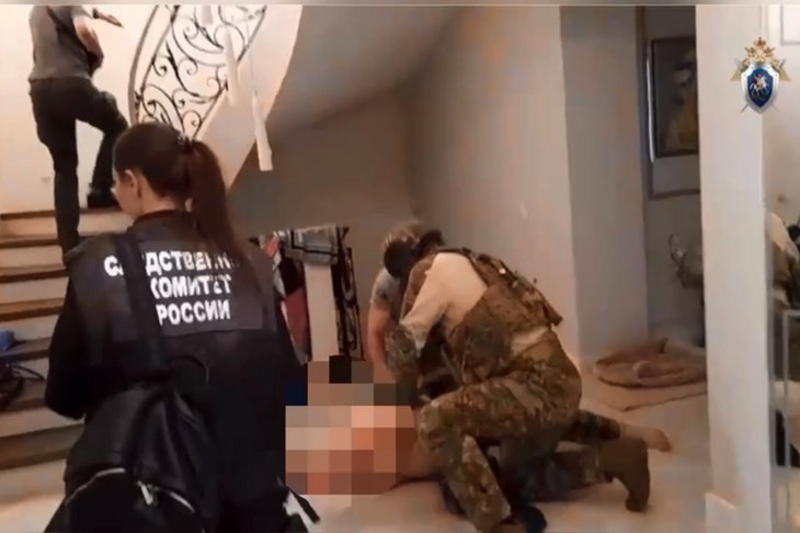 Задержание подозреваемого. Скриншот видео СУ СК РФ по Приморскому краю