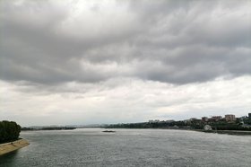 Тучи над Ангарой. Фото Ольги Фонарёвой, IRK.ru