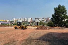 Ремонт дороги. Фото пресс-службы правительства Иркутской области