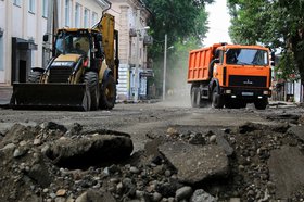 Ремонт дорог. Фото IRK.ru