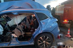 Машина после ДТП. Фото пресс-службы прокуратуры Иркутской области