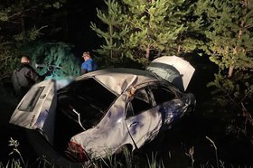 ДТП в Киренском районе. Фото Госавтоинспекции Иркутской области