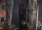 Пожар в квартире. Фото пресс-службы ГУ МЧС России по Иркутской области