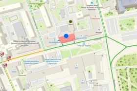 Дом, рядом с которым сузят дорогу. Скриншот с сайта http://www.2gis.ru*