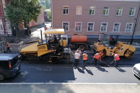 Ремонт улицы Горького  в Иркутске. Фото IRK.ru