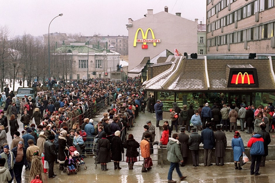 Очередь в 1990 году в Москве