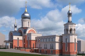 Визуализация из эскизного предложения храма преподобного Сергия Радонежского. Изображение с сайта www.istu.edu