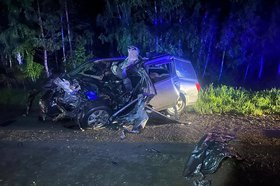 Авария на Качугском тракте. Фото ГУ МВД России по Иркутской области