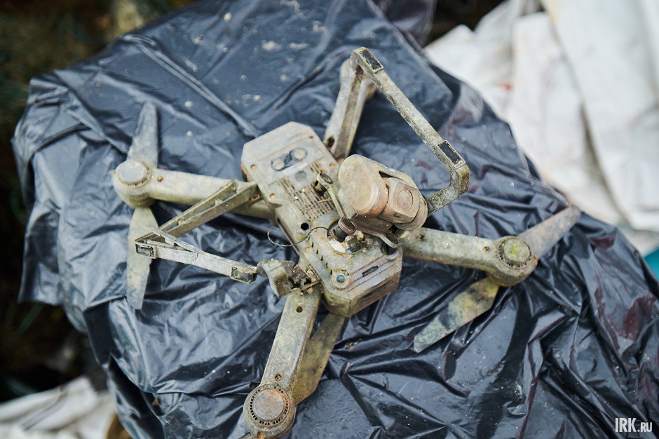 На дне нашла квадрокоптер