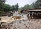 Размытый участок дороги. Фото пресс-службы прокуратуры Иркутской области